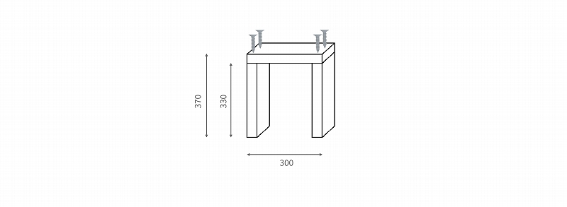 2×4階段作り工程　5段目部材