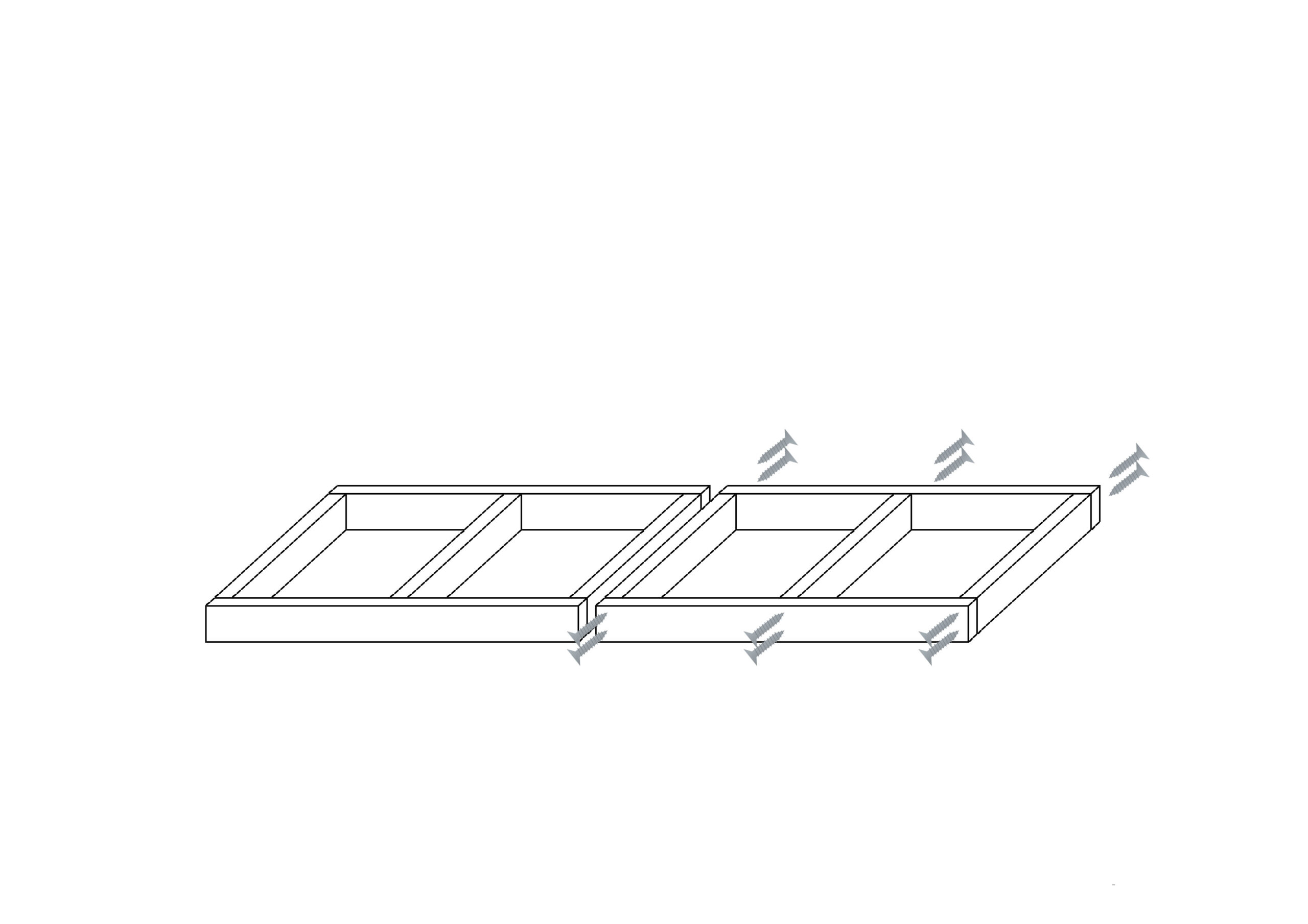 勉強机DIY工程　木枠2